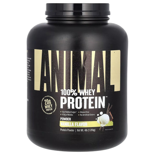 Animal® 100% Whey Protein | Proteína en Polvo – Sabor Vainilla Clásica – 1,81 kg
