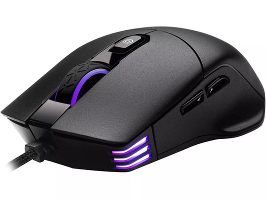 EVGA X12 Gaming Mouse – Ratón Gamer con Cable, Dual Sensor, 8000 Hz Polling Rate, 16.000 DPI, 5 Botones Programables, Personalizable – Negro