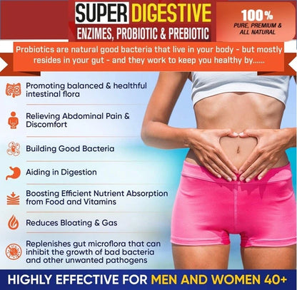Vitamisan Enzimas Digestivas Orgánicas con Prebióticos y Probióticos