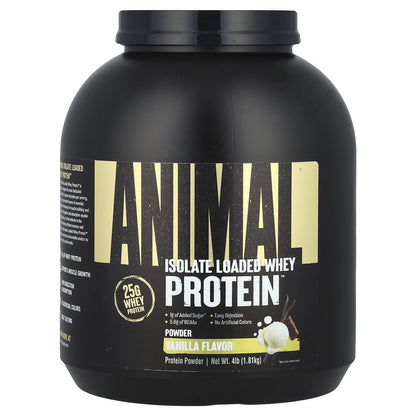 Animal® Isolate Loaded | Proteína en Polvo – Sabor Vainilla – 1,81 kg