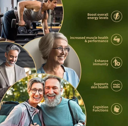 Suplemento NAD+ con Resveratrol y Nicotinamida Ribósido | Antienvejecimiento, Energía y Enfoque Mental