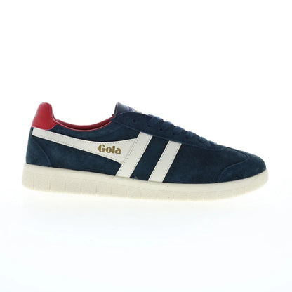 Gola Hurricane Suede CMB046 Mens Blue Suede Lifestyle Sneakers Shoes